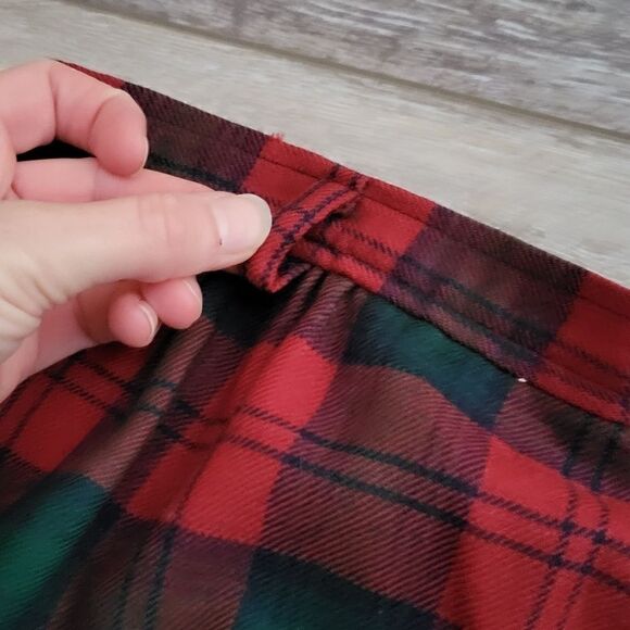 David Brooks Ltd vintage Christmas plaid wool skirt size 4 - Picture 5 of 9